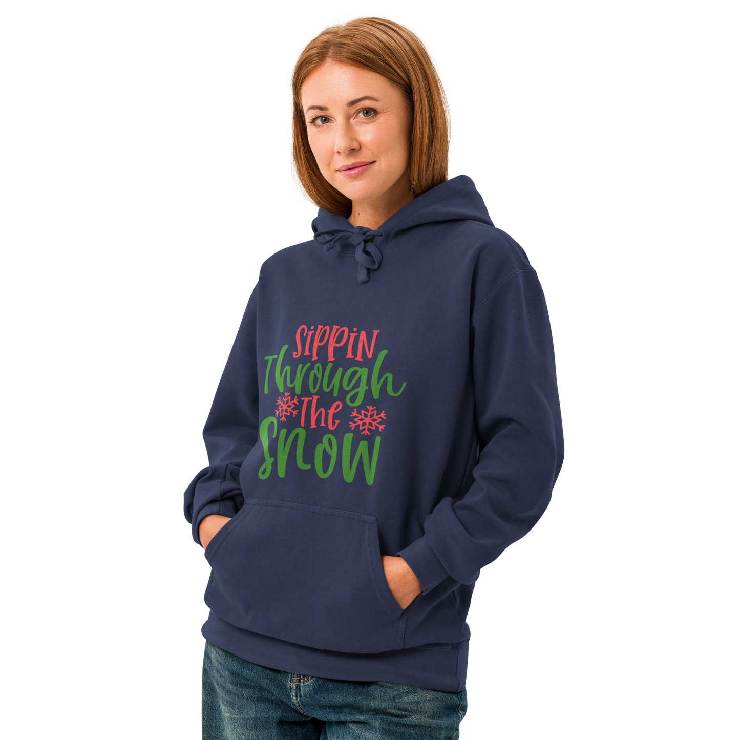 Unisex garment-dyed hoodie